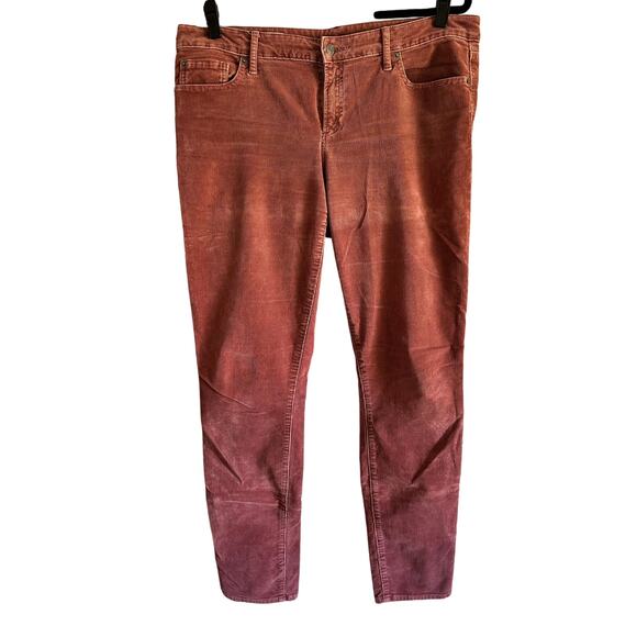 Gap Women's 1969 Straight Leg Corduroy Jeans Dusty Rose Size 33 Tall - Picture 1 of 9